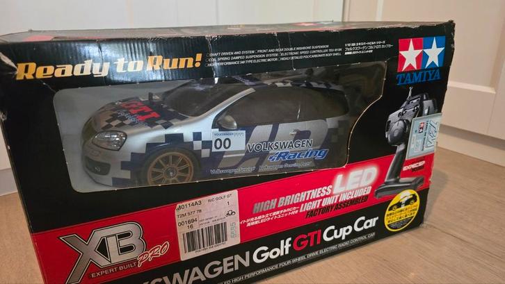 VW Gold GTI Cup car - Tamiya XB pro, Hobby & Loisirs créatifs, Voitures miniatures | 1:5 à 1:12, Utilisé, Voiture, 1:9 à 1:12