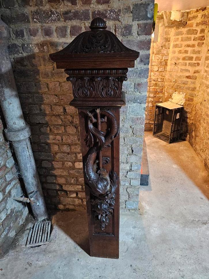 Hoek trapleuning, Antiek en Kunst, Kunst | Beelden en Houtsnijwerken, Ophalen