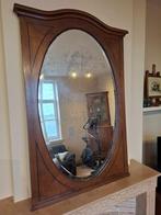 Schouwpiegel met geslepen glas, ovaal, Antiek en Kunst, Ophalen, Ovaal