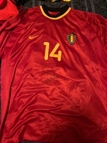 Maillot porté Belgique diables rouges Nike, Enlèvement ou Envoi, Maillot