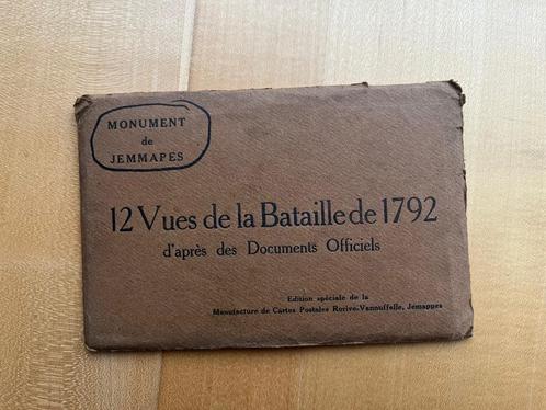 Etui 12 vues de  la Bataille de 1792 -Jemappes-anneés 1920, Verzamelen, Postkaarten | België, Ongelopen, Henegouwen, Voor 1920