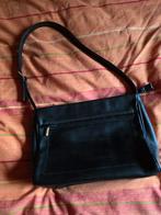 Lederen zwarte handtas, Kleding | Dames, Overige Dameskleding, Ophalen of Verzenden