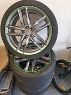Velgen vw Polo 17inch steekmaat 5x100 met banden, Auto-onderdelen, Banden en Velgen, Ophalen, Band(en)