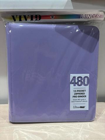 Ultra pro binder zippered 12-pocked Vivid Purple / Lila beschikbaar voor biedingen