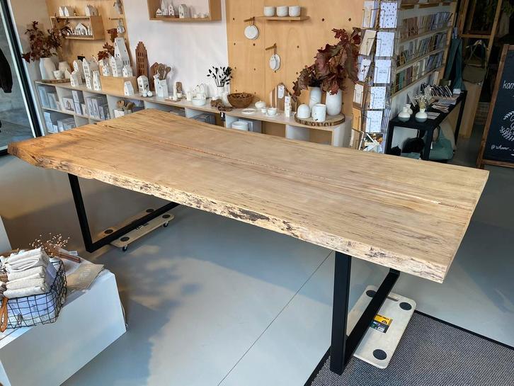 Boomstamtafel, Huis en Inrichting, Tafels | Eettafels, Nieuw, 100 tot 150 cm, 200 cm of meer, Vijf personen of meer, Rechthoekig