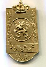 Medaille, Badge UFAC - VOV, 1940-45, Erkentelijkheid, WO2, Armée de terre, Enlèvement ou Envoi, Ruban, Médaille ou Ailes