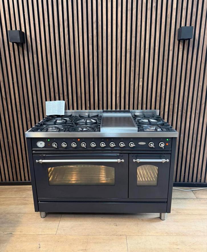 Mooie Boretti Fornuis 7-pits 120 cm (Gratis bezorgen), Elektronische apparatuur, Vaatwasmachines, Zo goed als nieuw, Vrijstaand