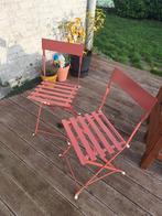 Duo de chaises pliantes en métal, Ophalen, Zo goed als nieuw, Metaal, Inklapbaar