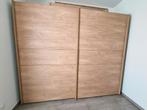 Schuifdeuren kast (Winchester eik), Huis en Inrichting, Kasten | Kleerkasten, Ophalen, 200 cm of meer, Eikenhout, Met hangruimte