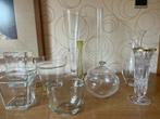 Vazen in glas, Huis en Inrichting, Ophalen of Verzenden, Glas