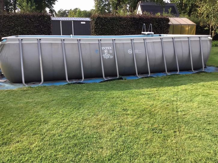 Zwembad 733 x 366 intex goed voor onderdelen, bijna compleet, Tuin en Terras, Zwembad-toebehoren, Gebruikt, Ophalen