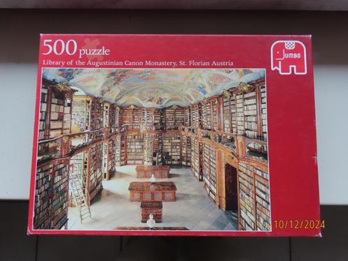 Puzzel 500 st - De Bibliotheek, Hobby en Vrije tijd, Denksport en Puzzels, Gebruikt, Legpuzzel, 500 t/m 1500 stukjes, Ophalen of Verzenden
