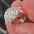 Diamond 3 carat  ring 18 karaat, Ophalen, Geel, Zo goed als nieuw, Met edelsteen