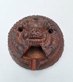 Antieke aardewerk olielamp Foo dog/ Egyptian god Bes, Antiek en Kunst, Antiek | Verlichting, Ophalen of Verzenden