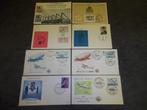 België -  6 verschillende FDC's – First Day Covers (F25), Ophalen of Verzenden, Gestempeld, 1e dag stempel