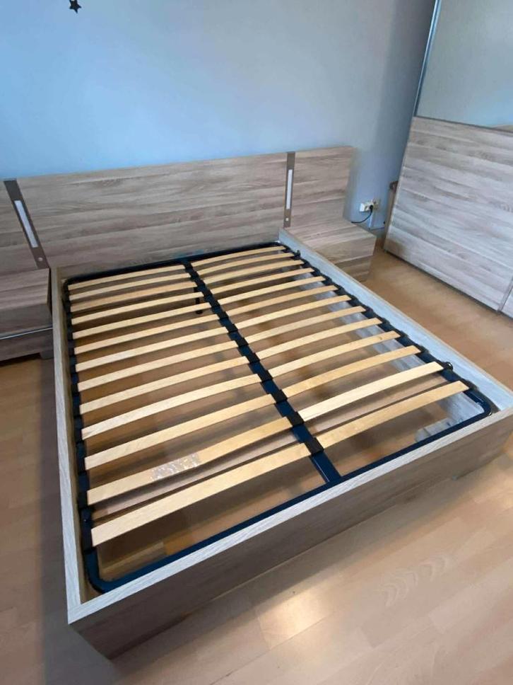 chambre 2 personnes complète, Maison & Meubles, Chambre à coucher | Chambres à coucher complètes, Utilisé, Deux personnes, Enlèvement