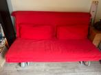 Slaapbank Ikea PS Levos Rood, Ophalen, Zo goed als nieuw, Rood