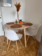 Table ronde et 4 chaises comme neuf, Ophalen, Zo goed als nieuw