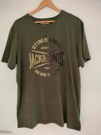 Mooie khaki T-shirt Jack & Jones Large/Medium, Maat 52/54 (L), Jack&Jones, Ophalen of Verzenden, Zo goed als nieuw