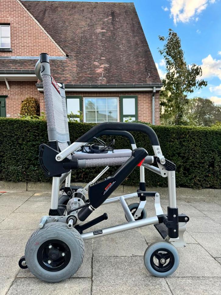 Zinger Opvouwbare Electrische Rolstoel – Licht, Compact, Diversen, Rolstoelen, Zo goed als nieuw, Elektrische rolstoel, Inklapbaar