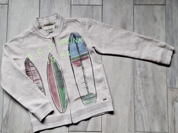 ★ M128 - Trui met rits, Kinderen en Baby's, Kinderkleding | Maat 128, Gebruikt, Jongen, Trui of Vest, Ophalen of Verzenden