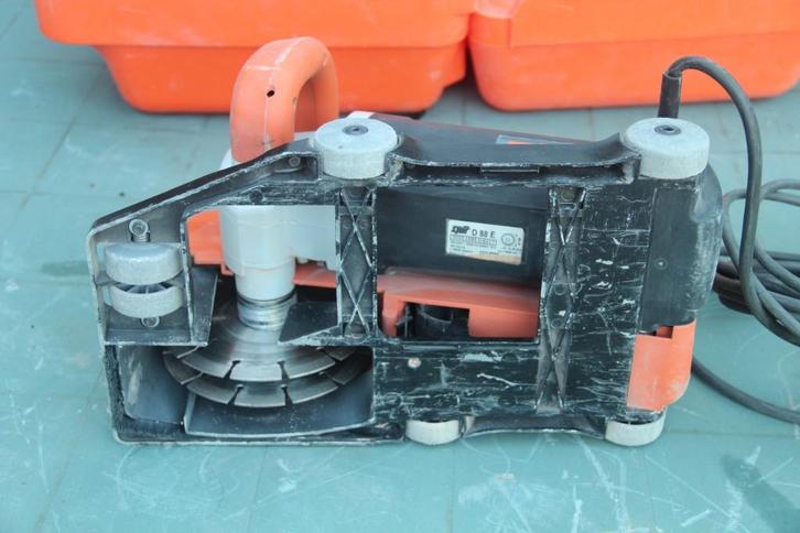 split sleuvenzaagmachine, Doe-het-zelf en Bouw, Gereedschap | Slijpmachines, Gebruikt, Haakse handslijpmachine, 1000 watt of meer