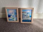 2 schilderijtjes, Huis en Inrichting, Ophalen, Gebruikt