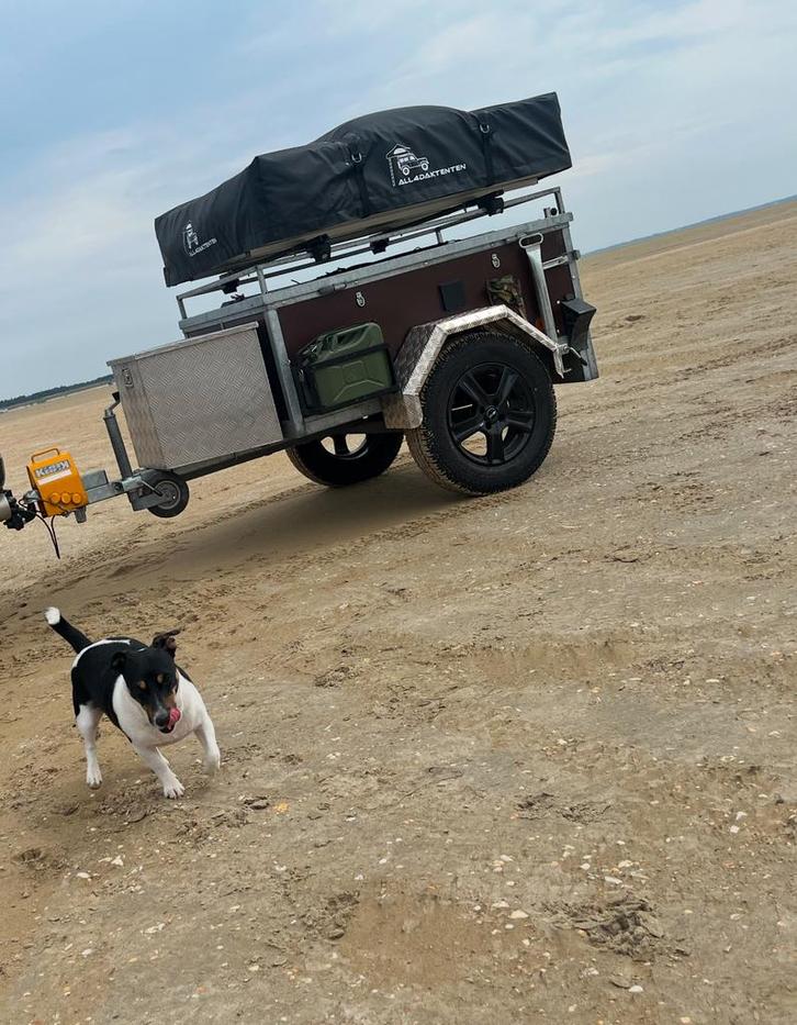 Bagagewagen / trailer met daktent, Caravans en Kamperen, Vouwwagens, tot en met 2, Ophalen