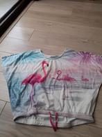 Cropped t-shirt met flamingo, Ophalen of Verzenden, Zo goed als nieuw