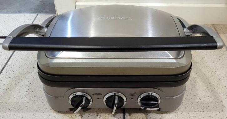 Cuisinart GR4NE Grill, Elektronische apparatuur, Contactgrills, Gebruikt, Uitneembare platen, Ophalen of Verzenden