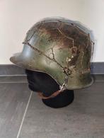 Duitse wo2 helm WH, Ophalen of Verzenden, Helm of Baret, Landmacht