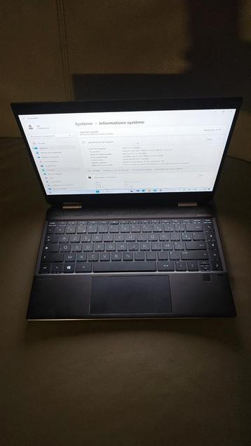 HP Spectre x360 corei7 Intel notebook Convertible tablette, Enlèvement, Comme neuf, Azerty, SSD