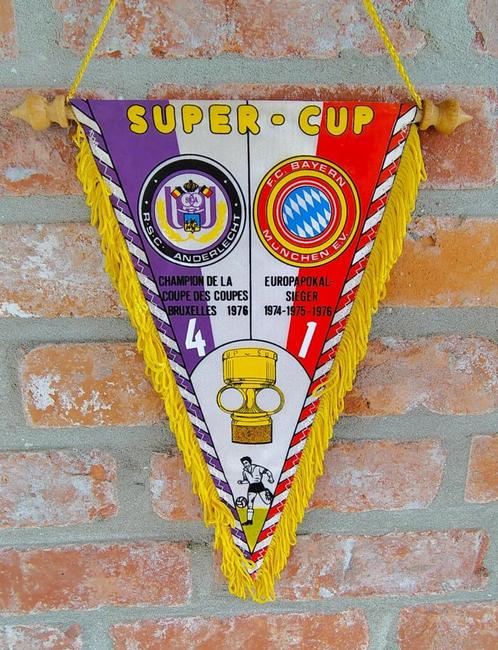 RSC Anderlecht Bayern München 1976 europa super cup voetbal, Verzamelen, Sportartikelen en Voetbal, Zo goed als nieuw, Spel, Ophalen of Verzenden
