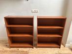 2 bruine (boeken)kasten, Ophalen, Gebruikt, 100 tot 150 cm, 50 tot 100 cm