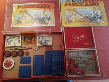 ancien jeu construction MECANO  2 avec fascicule, Ophalen of Verzenden
