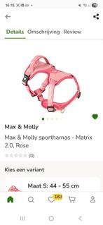 Max en Molly sportharnas, Matrix 2.0 roze, maat L, Dieren en Toebehoren, Ophalen of Verzenden, Nieuw, Hondenriem