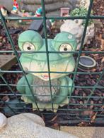 Tuinbeeld kikker en uil, Tuin en Terras, Ophalen, Gebruikt, Dierenbeeld