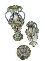 Paire de délicats petits vases en porcelaine de Saxe, Antiquités & Art, Antiquités | Porcelaine, Enlèvement ou Envoi