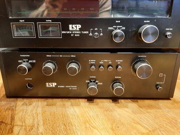ISP stereo versterker SV 3000 + ISP stereo tuner ST 3000, Audio, Tv en Foto, Versterkers en Ontvangers, Gebruikt, Stereo, 60 tot 120 watt