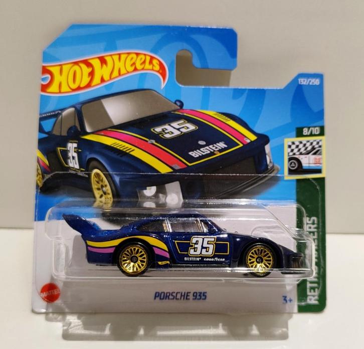 Hot Wheels Porsche 935 Turbo Blauw Goud (2022), Hobby en Vrije tijd, Modelauto's | Overige schalen, Ophalen of Verzenden