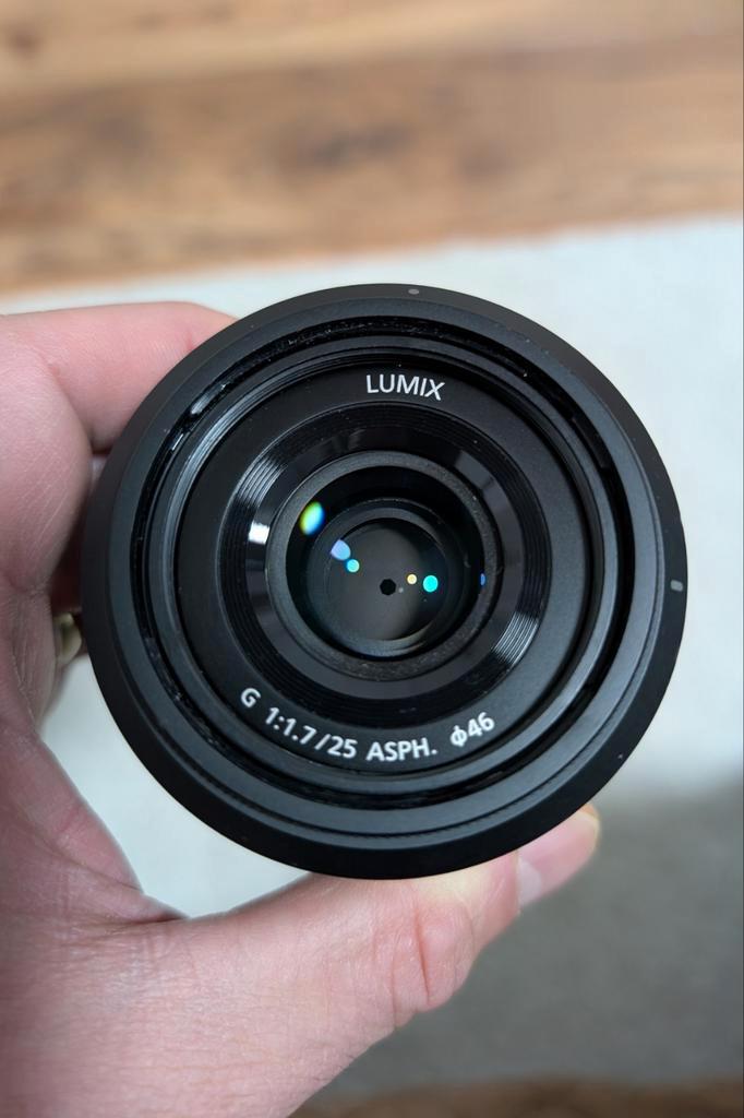 Panasonic 25mm 1.7, Audio, Tv en Foto, Fotocamera's Digitaal, Ophalen of Verzenden