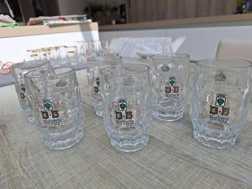  Set van 6 DB Martigny bierglaasjes – vintage look    beschikbaar voor biedingen