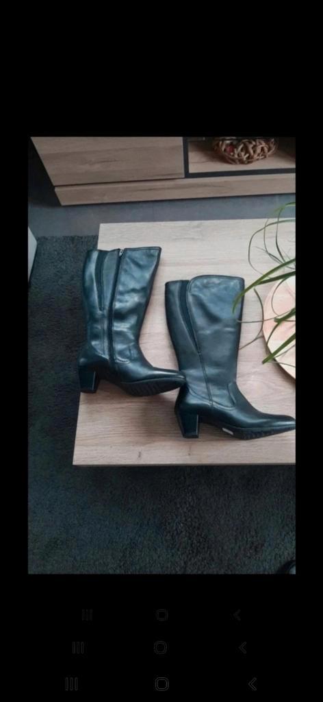 Nieuw , maat 39 , echt leer, Kleding | Dames, Schoenen, Nieuw, Hoge laarzen, Zwart, Ophalen of Verzenden