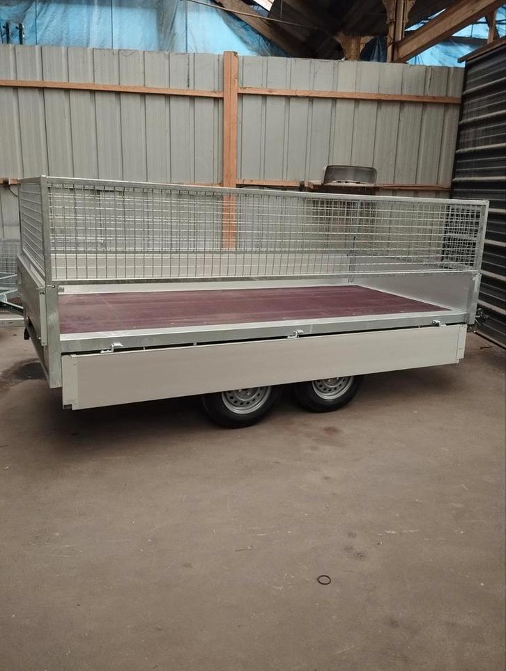 Remorque NEUVE doubles essieux 3m 1m50 avec rehausses grilla, Autos : Divers, Remorques