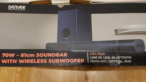 Soundbar met draadloze subwoofer, Audio, Tv en Foto, Home Cinema-sets, Zo goed als nieuw, Soundbar, 70 watt of meer, Ophalen of Verzenden