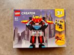 Lego creator 3 in 1 robot, Ophalen of Verzenden, Zo goed als nieuw, Complete set, Lego