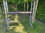 Stelling - ladder - combinatie "Escalo Multi+", Doe-het-zelf en Bouw, Ophalen, Gebruikt, Ladder, 2 tot 4 meter