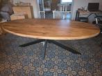 Ovale eettafel mangohout, Ophalen