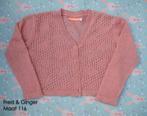 Cardigan Fred & Ginger roze mohair - Maat 116 NIEUW, Kinderen en Baby's, Kinderkleding | Maat 116, Meisje, Trui of Vest, Nieuw