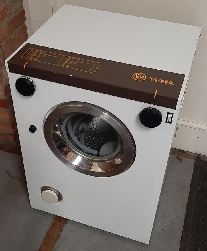 SAM TM250 Vintage miniwasmachine, Elektronische apparatuur, Wasmachines, Gebruikt, Voorlader, Minder dan 4 kg, Minder dan 85 cm